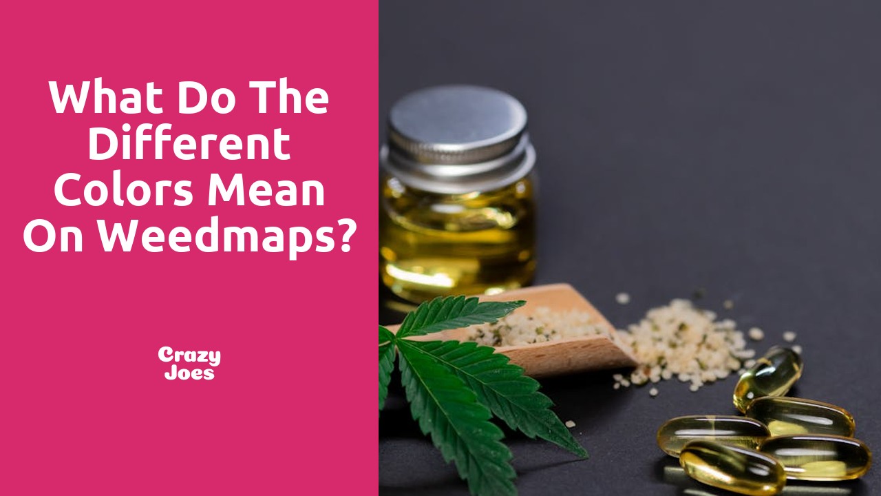 What do the different colors mean on Weedmaps?